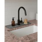 Grains Global Silikon Lavabo Matı, Mutfak ve Banyo Evye Çevresi Organizeri, Gri - Option-1