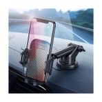 Grains Global Telefon Tutucu Araç Otomatik Klipsli Araba Telefon Tutucu Ayarlanabilir Cam ve Torpido Için Yüksek Kalite Tutucu - Option-1 - 000-Siyah