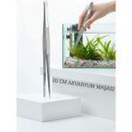 Grains Global Uzun 30 cm Çelik Cımbız - Akvaryum Maşası, 719807 - Adaçayı Yeşili
