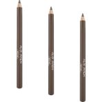Grains Global Uzun Süre Kalıcı, Belirginleştirici Şekillendirici Kahve Kaş Kalemi - Brow Liner 151 Medium Brown (3 Paketi) - 0-Siyah