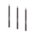 Grains Global Uzun Süre Kalıcı, Belirginleştirici Şekillendirici Kahve Kaş Kalemi - Brow Liner 155 (3 Paketi) - 0-Siyah