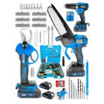 Graizer 598 VF 3 in 1 Yeni Nesil Karbon Motor 13 mm Matkap Şarjli Ağaç Dal Kesme ve Budama Makinesi