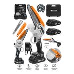 Graizer Alman 128 Vf 10 Ah Yağ Pompali Motor Akülü Dal Kesme Budama Testere Bıçkı Makinesi 20cm