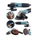 Graizer Alman 2000 Watt 125 mm Mavi Professional Sjs Çift Metal Şanzuman Avuç Içi Taşlama Makinesi