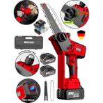 Graizer Alman 21 Vf 20 cm Dijital Şarj Göstergeli Karbon Motor Şarjlı Akülü Dal Kesme Budama Testere Makinesi 10 Pilli