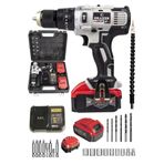 Graizer Alman Gri 48 V 5 Ah 13 Mm Metal Mandren Darbeli Çift Akülü Vidalama Matkap + 27 Parça Pro Set