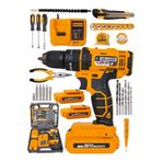 Graizer Alman Gri Technology 56 V 5 Ah Darbeli Çift Akülü Şarjlı Vidalama Matkap 32 Parça Hobi Set