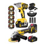 Graizer Alman Pro 128 V Profesyonel 2'li Set Somun Sıkma Taşlama Makinesi