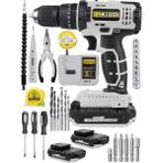 Graizer Alman Technology 58 V 5 Ah Darbeli Çift Akülü Şarjlı Vidalama Matkap 32 Parça Hobi Set