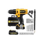 Graizer EKC-000032 32 V 5 Ah Darbeli Çift Akülü Şarjlı Vidalama Matkap