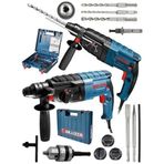 Graizer GRZ-9010 Alman Xdrive Çelik Şanzuman Bakir Sargılı Kırıcı Delici Hilti Matkap+5 Adet Uç Yedek Mandren