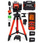 Graizer K12 Köşe Yeşil Çizgi Lazer Terazi 360° Miknatisli Otomatik Hizalama Metre Çantali Lazer Metre
