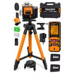 Graizer T12 Köşe Yeşil Çizgi Lazer Terazi 360° Miknatisli Otomatik Hizalama Metre Çantali Lazer Metre