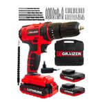 Graizer Technology X-RS 56 V 5 Ah Darbeli Çift Akülü Şarjlı Vidalama Matkap+27 Parça Set