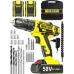 Graizer Trex 58 V 5 Ah Bakır Sargı Darbeli Çift Akülü Vidalama Metal Şanzuman Şarjlı Matkap