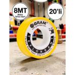 Gram Teflon Bant Su Tesisatı Sızdırmazlık Bandı 20'li Paket / 12MM x 0.076MM x 8mt - Beyaz - 20 Adet