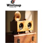 Gramafon Radyo Nostaljik Radyo Müzik Speaker Bluetooth Hoparlör Yüksek Ses Kalitesi
