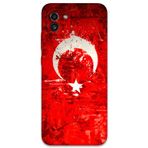 Gramaphone Galaxy A03 Uyumlu Türk Bayrağı Desenli Telefon Kılıfı + Ekran Koruyucu - 5847