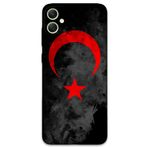 Gramaphone Galaxy A04 ile Uyumlu Türk Bayrağı Desenli Telefon Kılıfı + Ekran Koruyucu - 5852