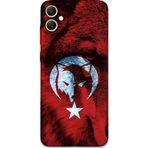 Gramaphone Galaxy A04E Uyumlu Türk Bayrağı Desenli Telefon Kılıfı + Ekran Koruyucu - 5856