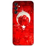 Gramaphone Galaxy A04S Uyumlu Türk Bayrağı Desenli Telefon Kılıfı + Ekran Koruyucu - 5847