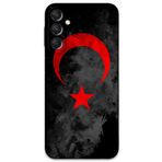 Gramaphone Galaxy A05s ile Uyumlu Türk Bayrağı Desenli Telefon Kılıfı + Ekran Koruyucu - 5852