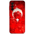 Gramaphone Galaxy A36 ile Uyumlu Türk Bayrağı Desenli Telefon Kılıfı + Ekran Koruyucu - 5847
