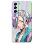 Gramaphone Galaxy S21 FE ile Uyumlu Anime Desenli Telefon Kılıfı + Ekran Koruyucu - 5743