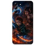 Gramaphone Galaxy S21 FE ile Uyumlu Anime Desenli Telefon Kılıfı + Ekran Koruyucu - 5745