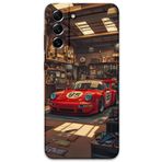 Gramaphone Galaxy S21 FE ile Uyumlu Araba Desenli Telefon Kılıfı + Ekran Koruyucu - 5759