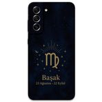 Gramaphone Galaxy S21 FE ile Uyumlu Başak Burcu Desenli Telefon Kılıfı + Ekran Koruyucu - 5773
