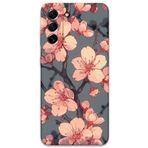 Gramaphone Galaxy S21 FE ile Uyumlu Çiçek Desenli Telefon Kılıfı + Ekran Koruyucu - 5801