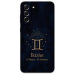 Gramaphone Galaxy S21 FE ile Uyumlu İkizler Burcu Desenli Telefon Kılıfı + Ekran Koruyucu - 5770
