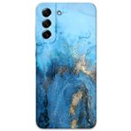 Gramaphone Galaxy S21 FE ile Uyumlu Mermer Desenli Telefon Kılıfı + Ekran Koruyucu - 5812