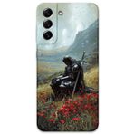 Gramaphone Galaxy S21 FE ile Uyumlu Retro Desenli Telefon Kılıfı + Ekran Koruyucu - 5840