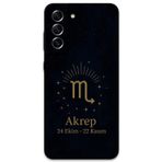 Gramaphone Galaxy S21 Fe Uyumlu Akrep Burcu Desenli Telefon Kılıfı + Ekran Koruyucu - 5775