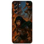 Gramaphone Galaxy S21 Fe Uyumlu Anime Desenli Telefon Kılıfı + Ekran Koruyucu - 5744