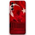 Gramaphone Galaxy S21 Fe Uyumlu Atatürk Desenli Telefon Kılıfı + Ekran Koruyucu - 5848