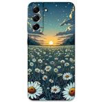 Gramaphone Galaxy S21 Fe Uyumlu Çiçek Desenli Telefon Kılıfı + Ekran Koruyucu - 5792