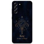 Gramaphone Galaxy S21 Fe Uyumlu Koç Burcu Desenli Telefon Kılıfı + Ekran Koruyucu - 5768