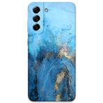 Gramaphone Galaxy S21 Fe Uyumlu Mermer Desenli Telefon Kılıfı + Ekran Koruyucu - 5812