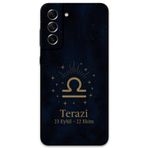 Gramaphone Galaxy S21 Fe Uyumlu Terazi Burcu Desenli Telefon Kılıfı + Ekran Koruyucu - 5774