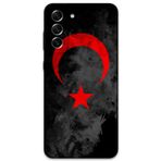 Gramaphone Galaxy S21 Fe Uyumlu Türk Bayrağı Desenli Telefon Kılıfı + Ekran Koruyucu - 5852