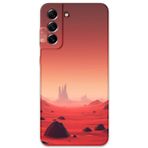 Gramaphone Galaxy S21 Fe Uyumlu Uzay Desenli Telefon Kılıfı + Ekran Koruyucu - 5859