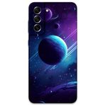 Gramaphone Galaxy S21 Fe Uyumlu Uzay Desenli Telefon Kılıfı + Ekran Koruyucu - 5866