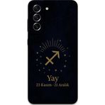 Gramaphone Galaxy S21 Fe Uyumlu Yay Burcu Desenli Telefon Kılıfı + Ekran Koruyucu - 5776