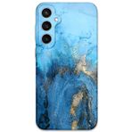 Gramaphone Galaxy S23 Plus ile Uyumlu Mermer Desenli Telefon Kılıfı + Ekran Koruyucu - 5812