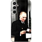 Gramaphone Galaxy S23 Plus Uyumlu Atatürk Desenli Telefon Kılıfı + Ekran Koruyucu - 5850