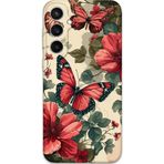 Gramaphone Galaxy S23 Plus Uyumlu Kelebek Desenli Telefon Kılıfı + Ekran Koruyucu - 5795