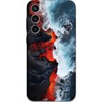 Gramaphone Galaxy S23 Plus Uyumlu Mermer Desenli Telefon Kılıfı + Ekran Koruyucu - 5811